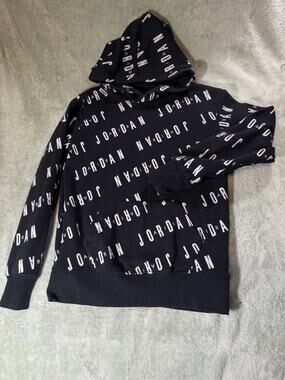 Nike Jordan Kids Spellout Jordan Hoodie Black size Small